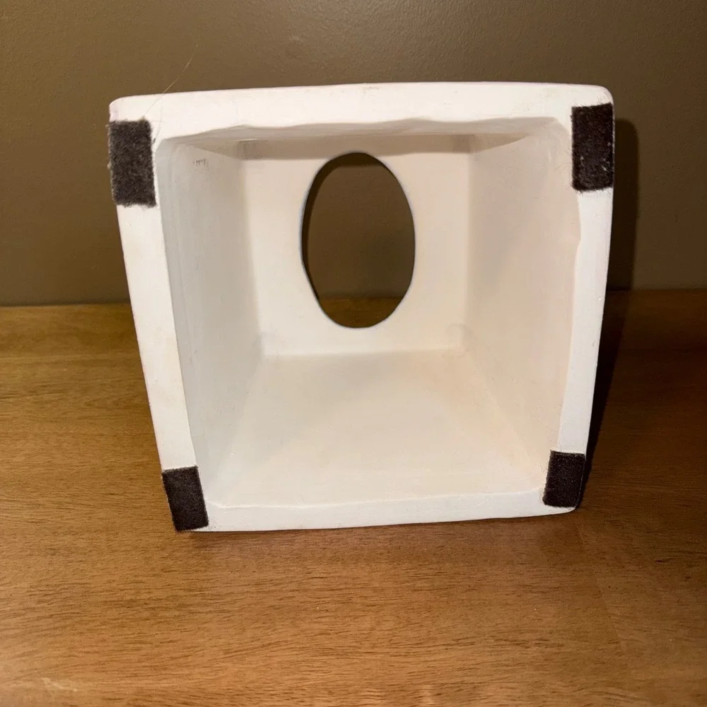 Nighoni Original Southwestern Ceramic Tissue Box Cover Desert Landscape Blue